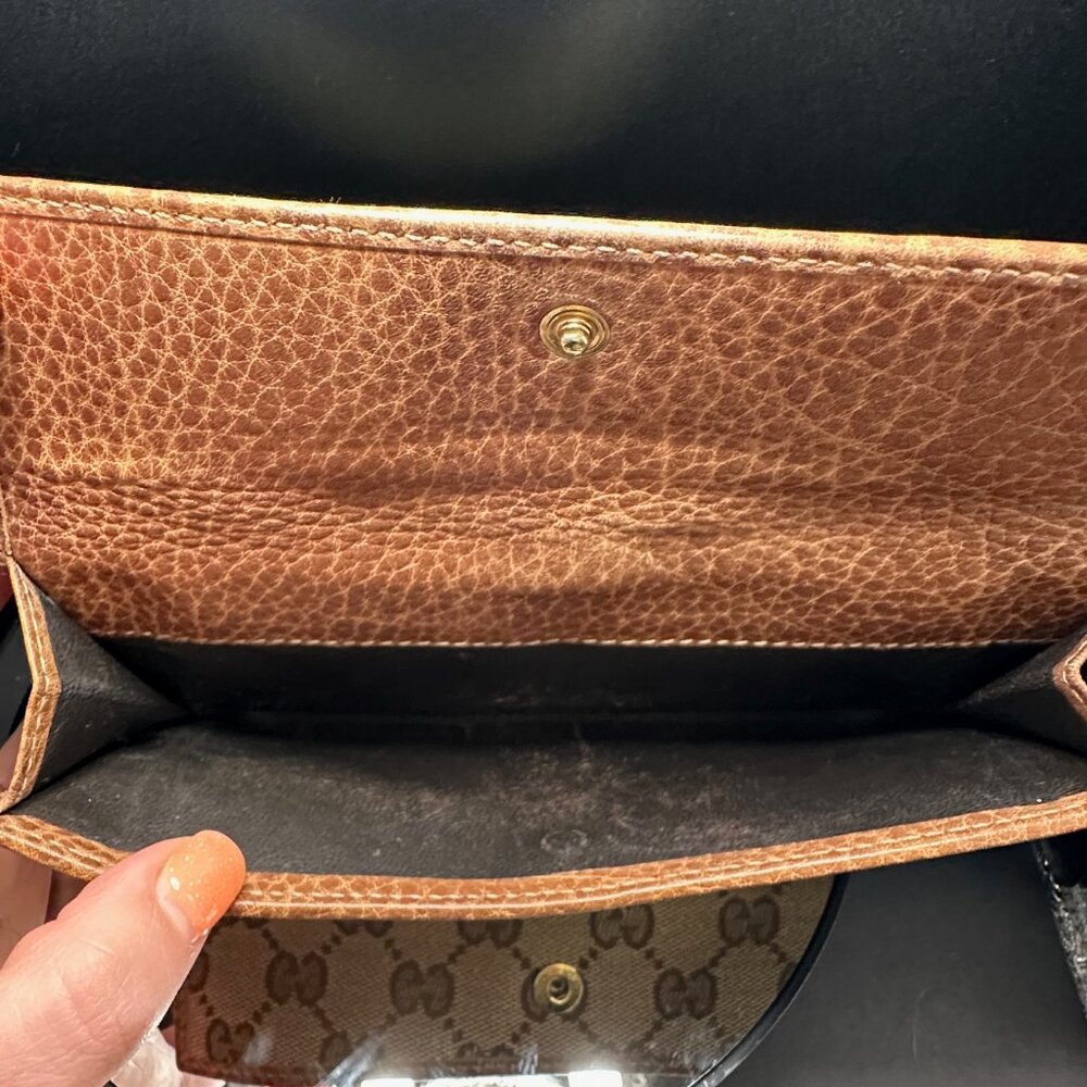 Gucci Jackie Monogram Horsebit Canvas Long Wallet - EUC - Picture 10 of 12